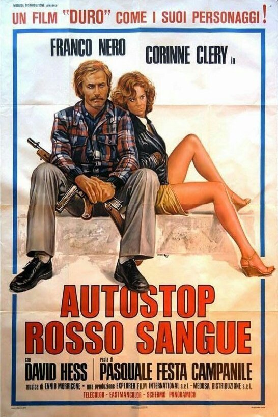 Italian poster of the movie Autostop rosso sangue