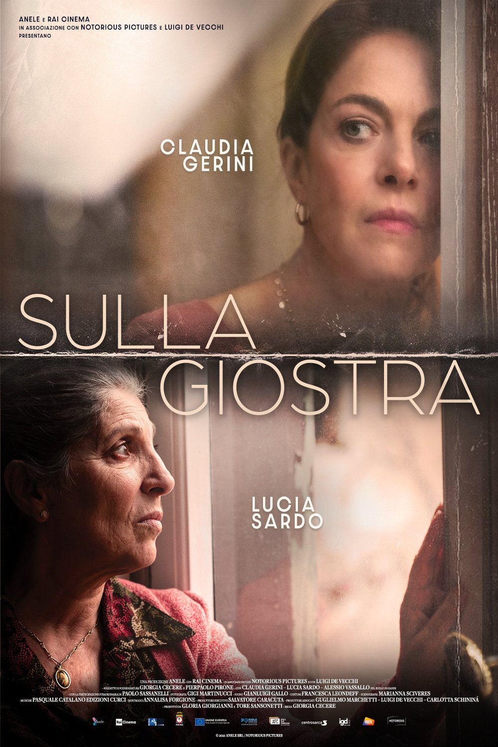 Italian poster of the movie Sulla giostra