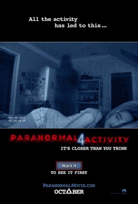Poster of the movie Paranormal Activity 4