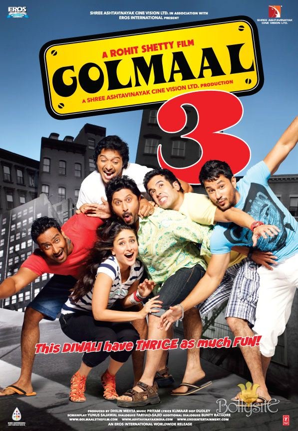 Hindi poster of the movie Golmaal 3