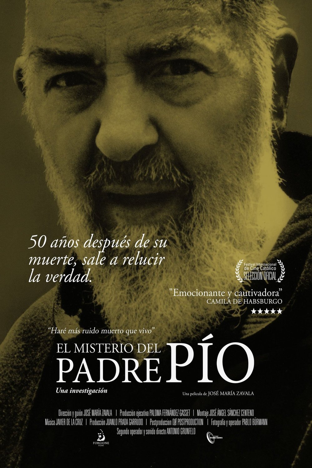 Italian poster of the movie El Misterio del Padre Pío