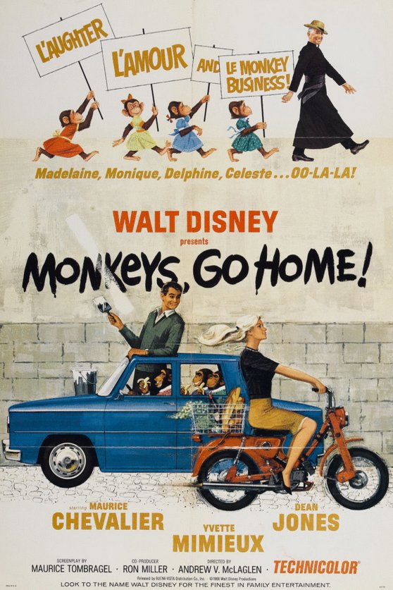 Poster of the movie Monkeys, Go Home!