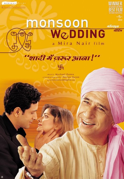 English poster of the movie Monsoon Wedding