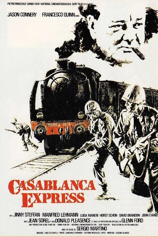 Italian poster of the movie Casablanca Express