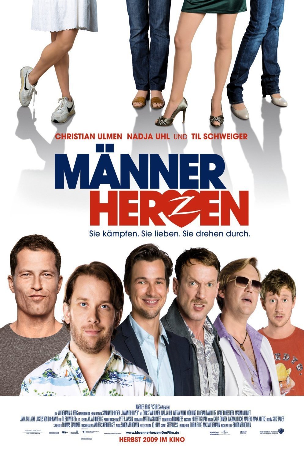 German poster of the movie Männerherzen