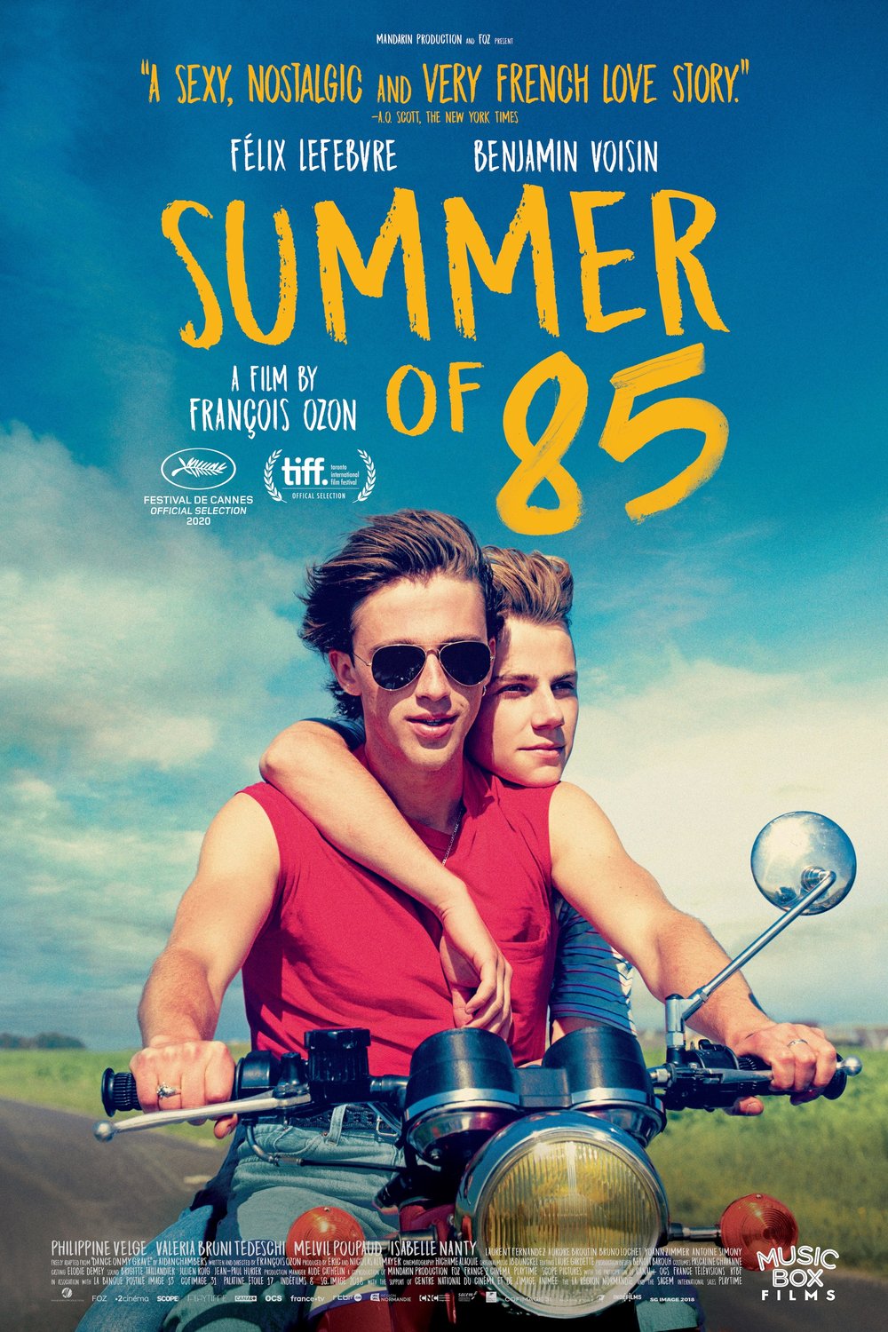 French poster of the movie Summer of 85