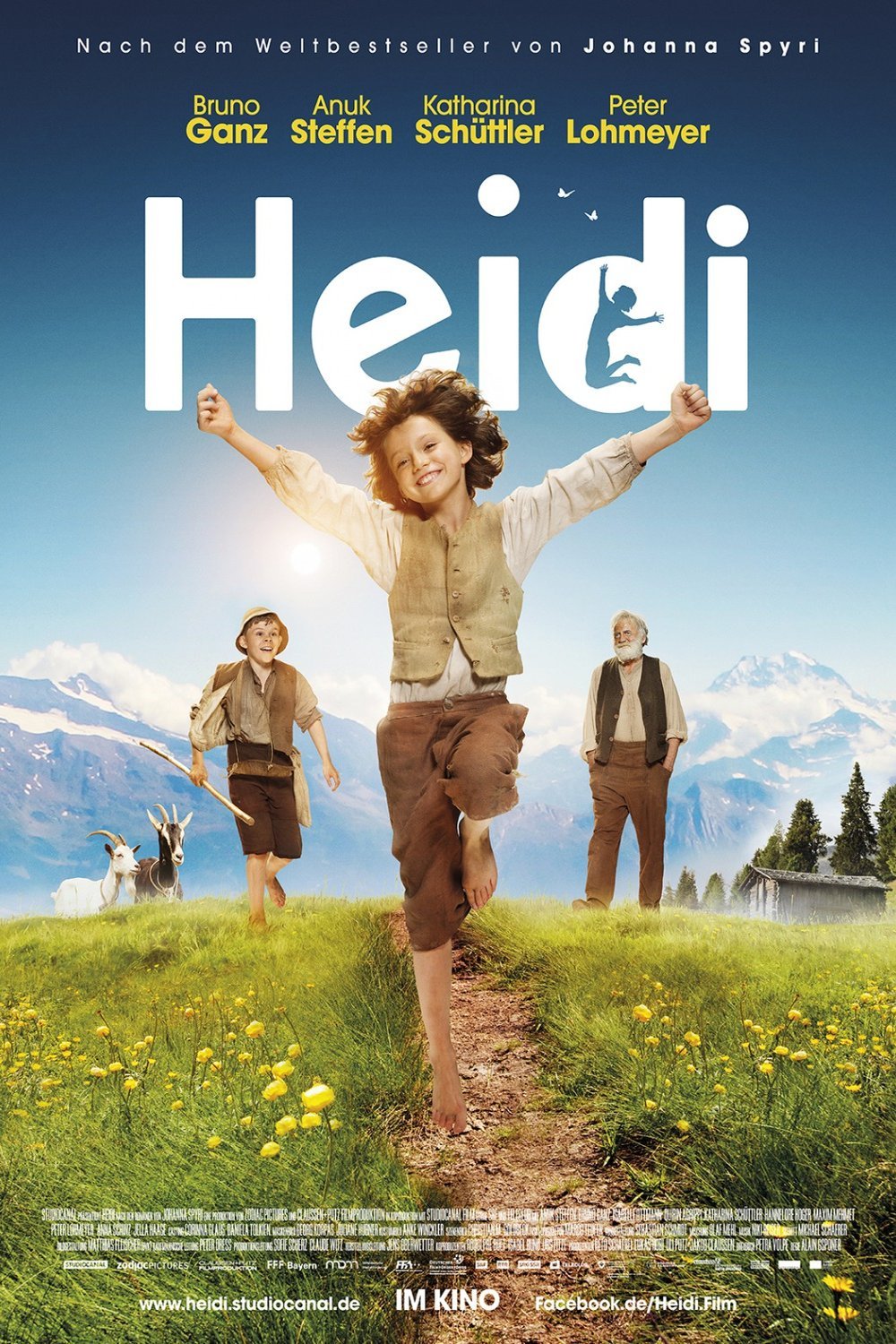 German poster of the movie Heidi