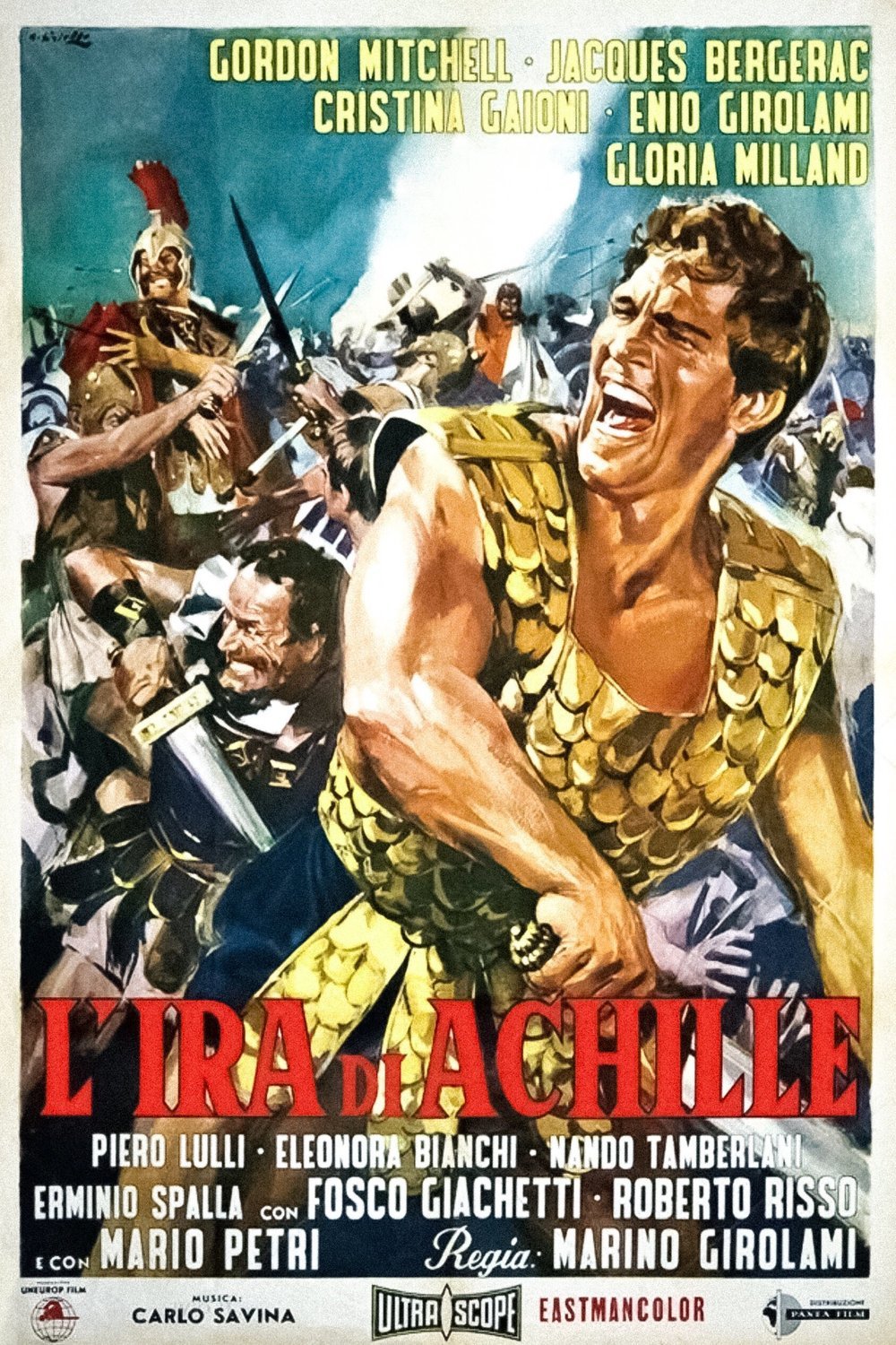 Italian poster of the movie Fury of Achilles