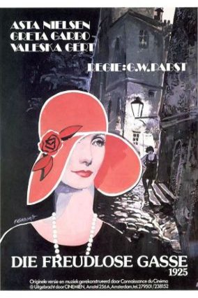 German poster of the movie Joyless Street