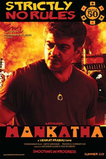 Tamil poster of the movie Mankatha