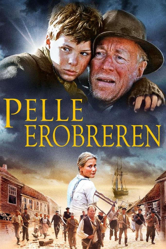 Danish poster of the movie Pelle erobreren