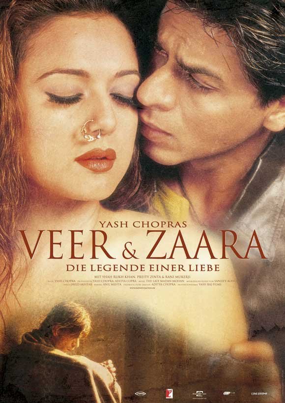 Hindi poster of the movie Veer-Zaara
