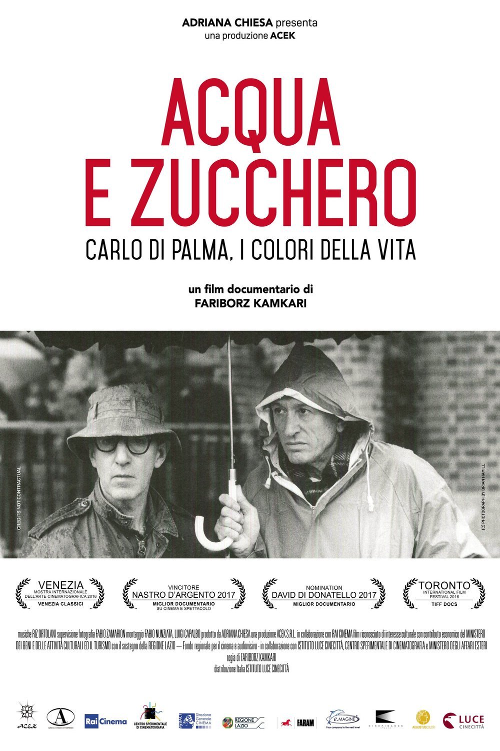 Italian poster of the movie Acqua e zucchero: Carlo Di Palma, i colori della vita