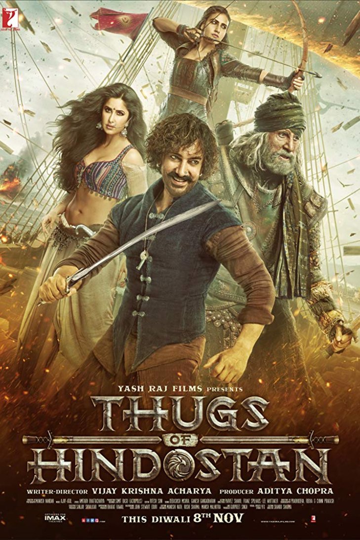Hindi poster of the movie Thugs of Hindostan