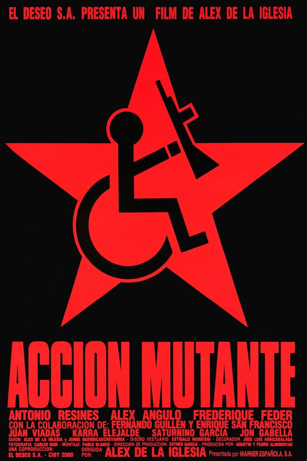 Spanish poster of the movie Acción mutante
