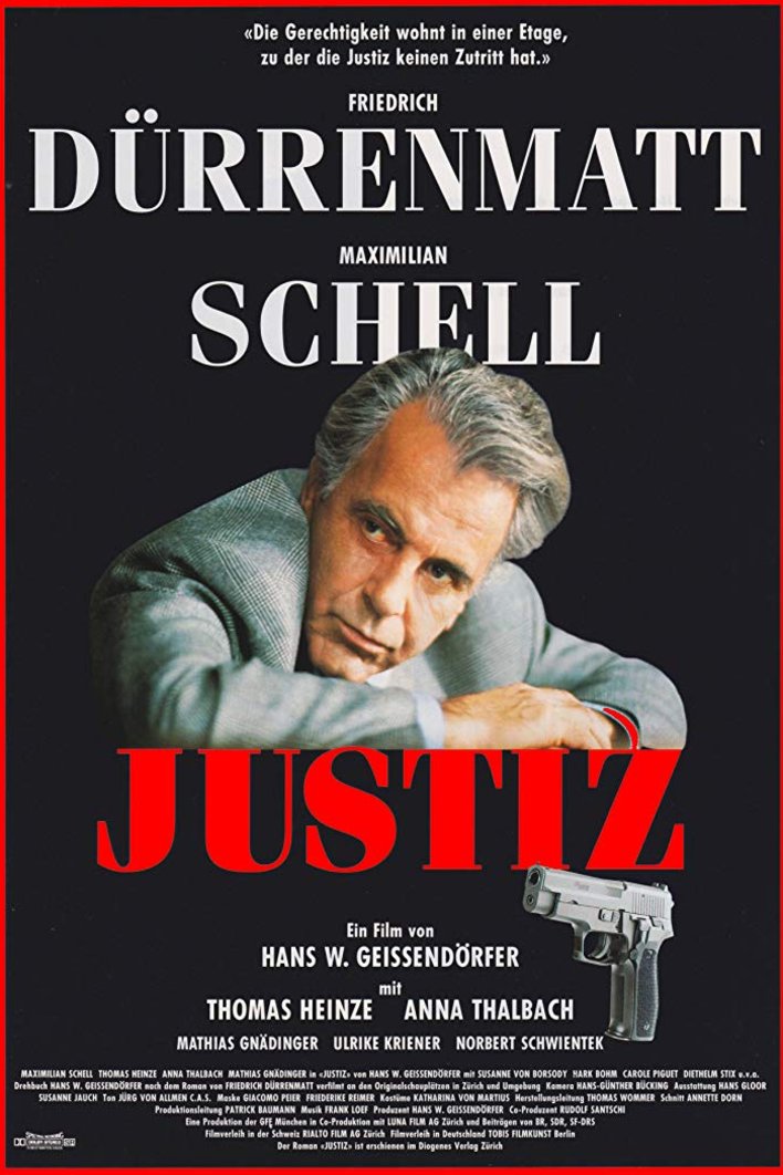 German poster of the movie Justiz