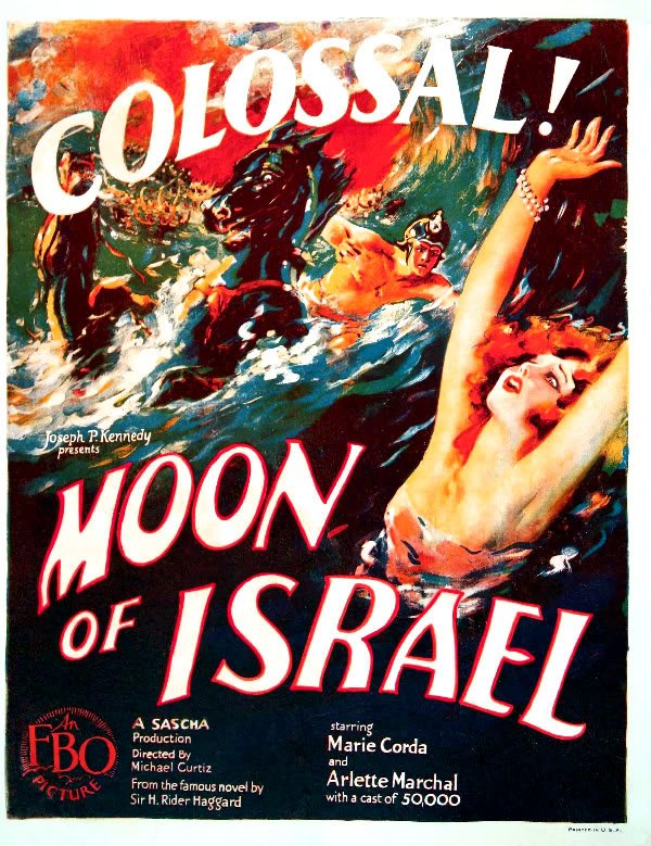 German poster of the movie Moon of Israel
