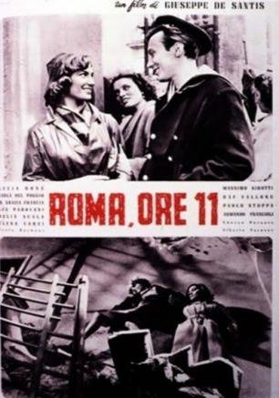 Italian poster of the movie Roma, ore 11