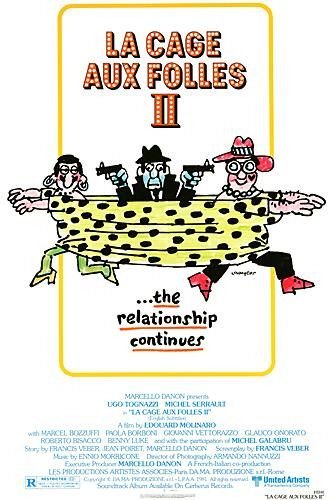 Poster of the movie La Cage aux folles II
