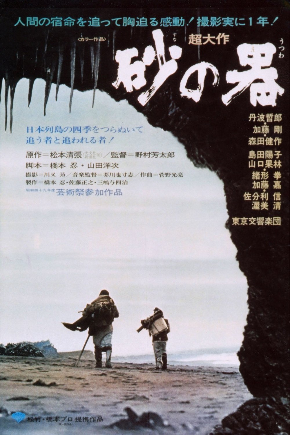 Japanese poster of the movie The Castle of Sand