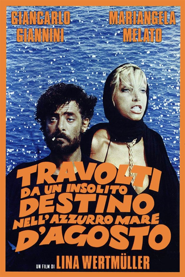 Italian poster of the movie Swept Away