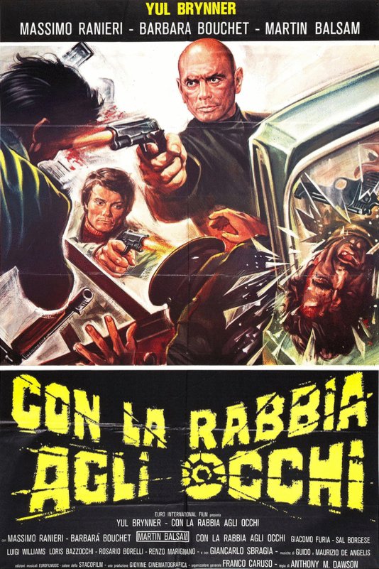 Italian poster of the movie Con la rabbia agli occhi