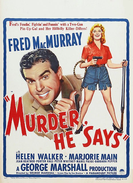 Poster of the movie Murder, He Says