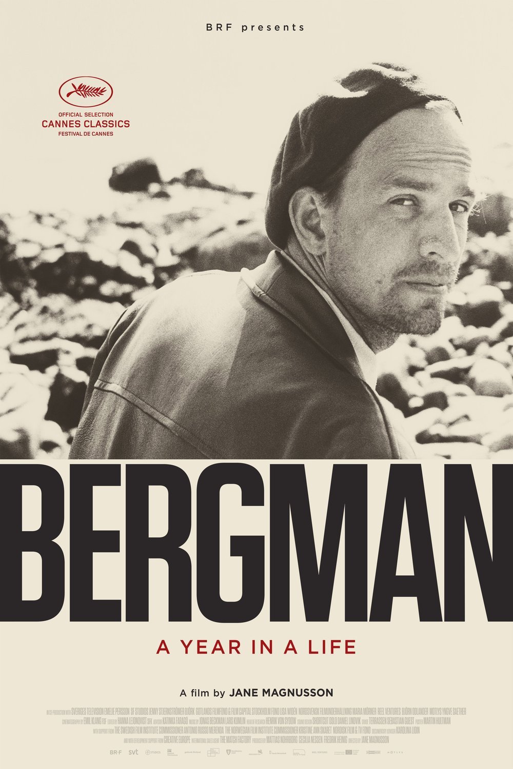 Swedish poster of the movie Bergman - Ett år, ett liv