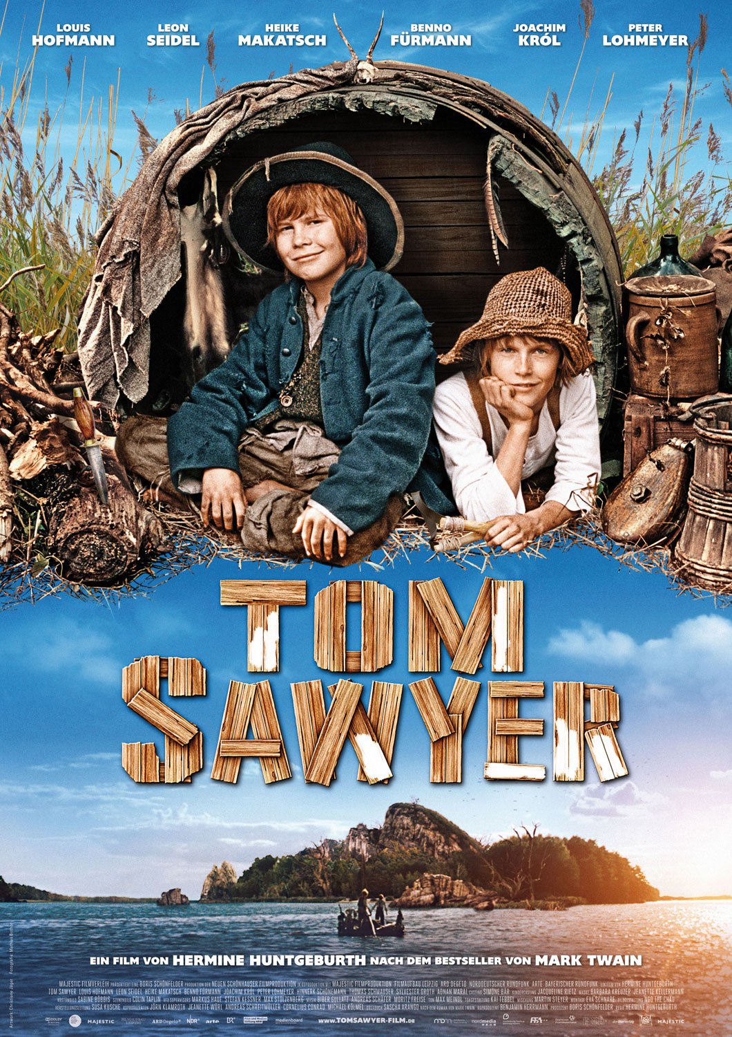 German poster of the movie Tom Sawyer