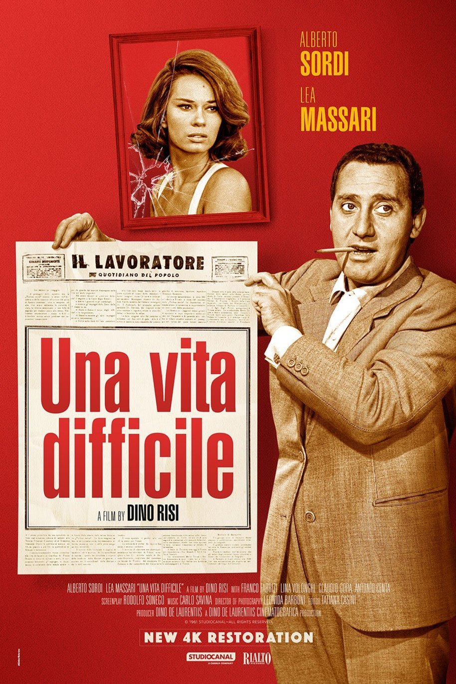 Italian poster of the movie Una vita difficile
