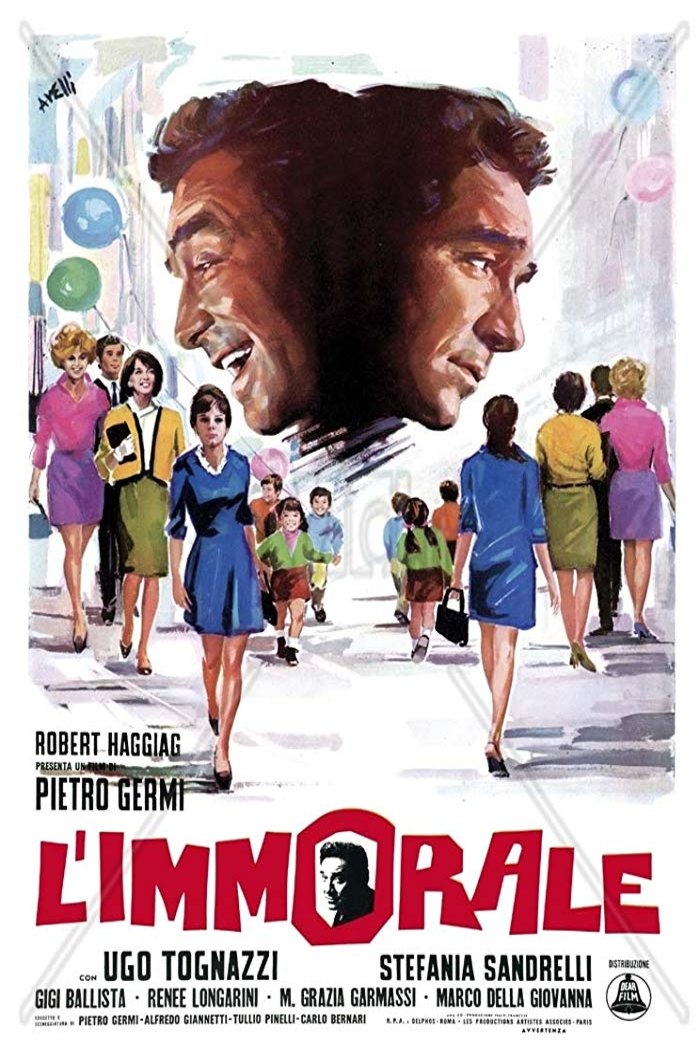 Italian poster of the movie L'immorale