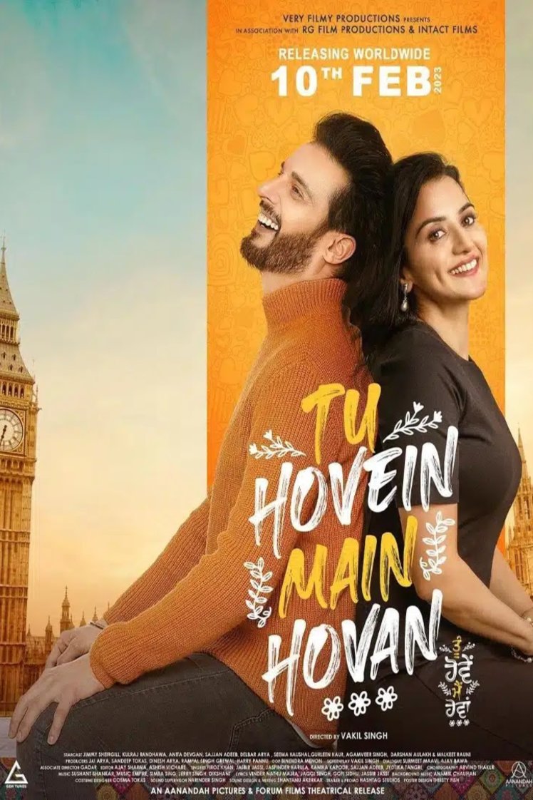 Punjabi poster of the movie Tu Hovein Main Hovan