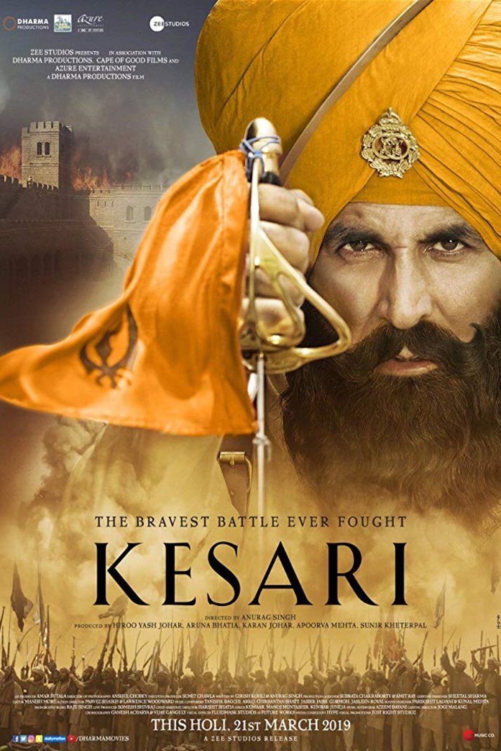 Hindi poster of the movie Kesari