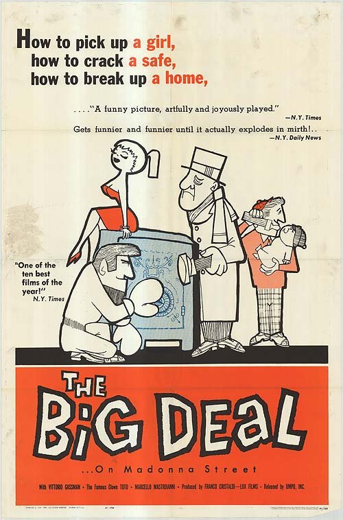 Poster of the movie Big Deal on Madonna Street