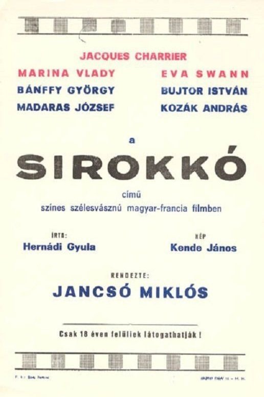 Hungarian poster of the movie Sirokkó