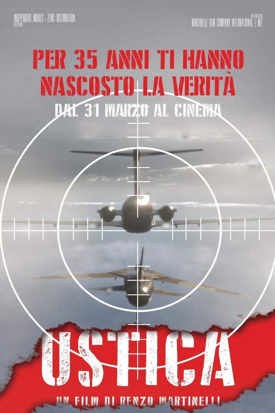 English poster of the movie Ustica