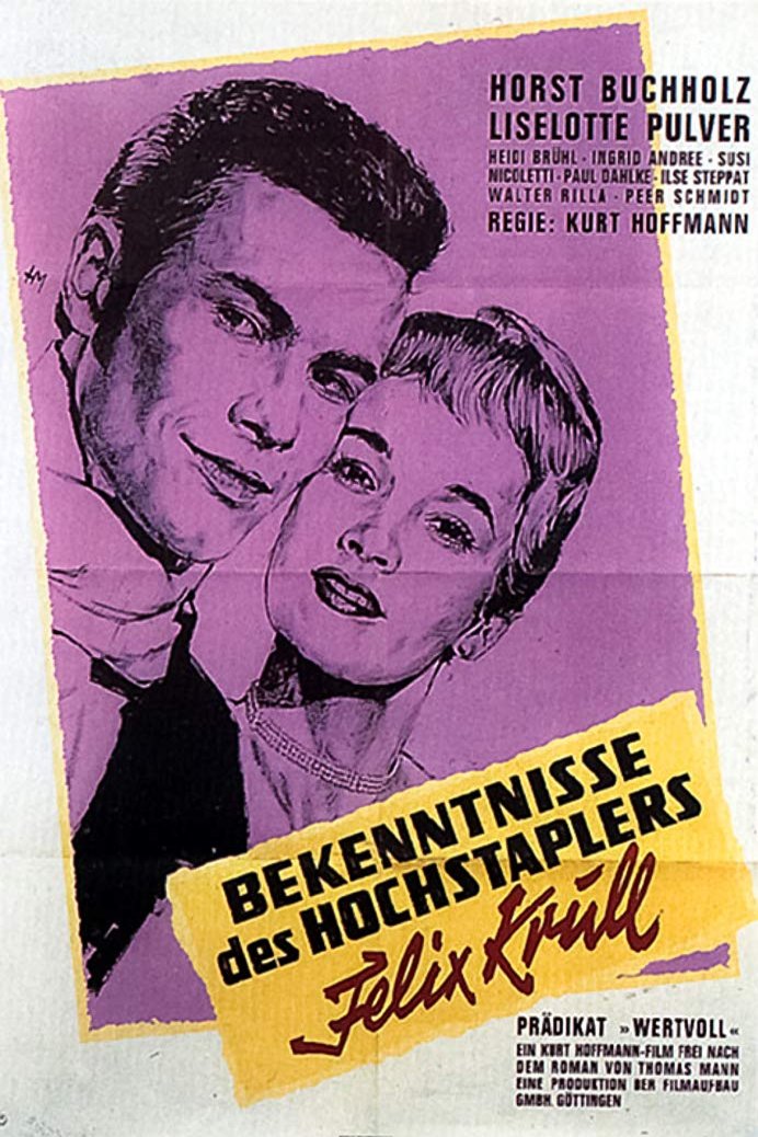 German poster of the movie Bekenntnisse des Hochstaplers Felix Krull