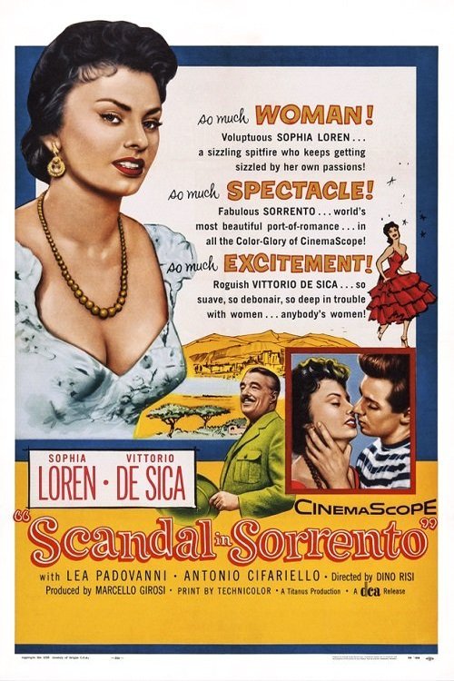 Italian poster of the movie Pane, amore e.....